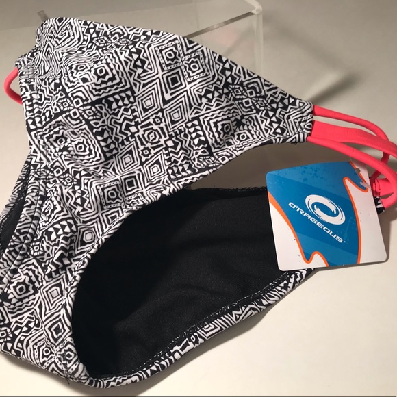 NWT O’RAGEOUS Tribal Boho Hipster Swim Bottoms S - Picture 1 of 8